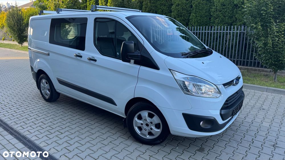 Ford Transit Custom L2H2 średni  xenon kamera idealny 2.2TDCI blaszak krótki L1H2 VAT FV faktura 23% 3 miejsca / osobowy blaszak podwójne drzwi z obu stron - 11