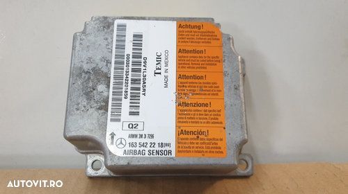 Calculator airbag MERCEDES-BENZ M-CLASS (W163) [ 1998 - 2005 ] OEM 163 542 22 18 [89] - 1