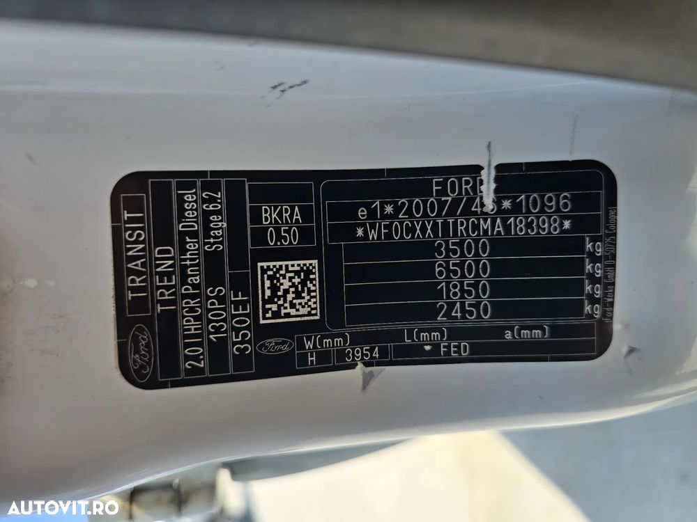 Ford New Transit AXA DUBLA Doka 7 Locuri+Bena - 34