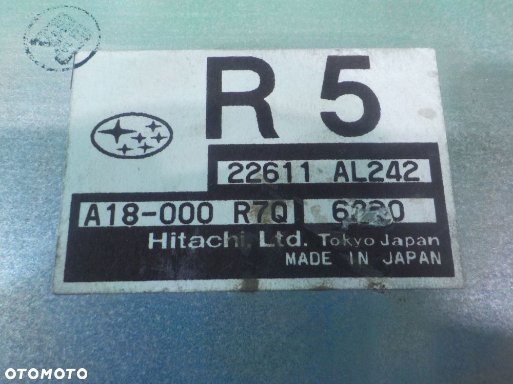 SUBARU IMPREZA II GD LIFT II 2.0 B 06r modul sterownik ECU 22611AL242 - 4