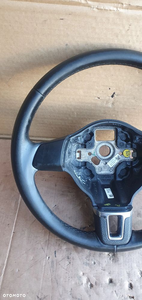 Kierownica skórzana skóra Oryginał VW Tiguan I Lift 5K0419091J - 5