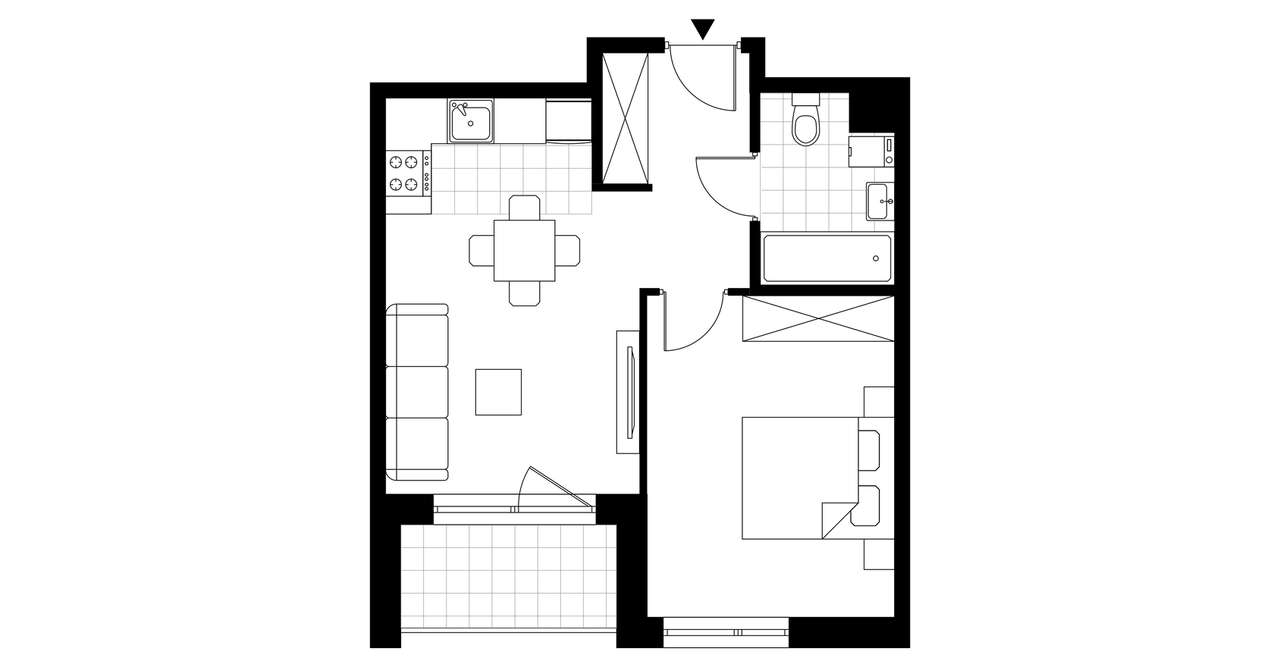2-pokojowe mieszkanie 39m2 + loggia Bez Prowizji - Pełny obrazek: 4/24