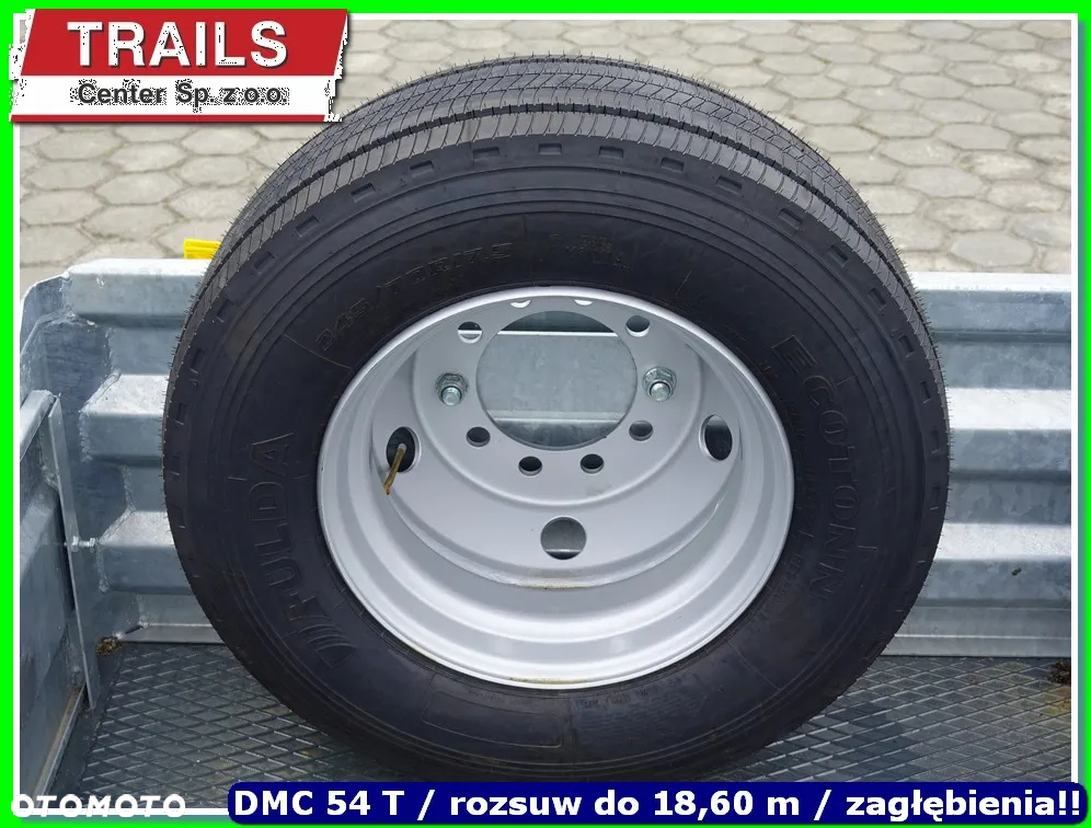 Mega Niskopodłoga dł. 9.50 m, 4 x załębienia na koła, ład. 43 T !!! - 13