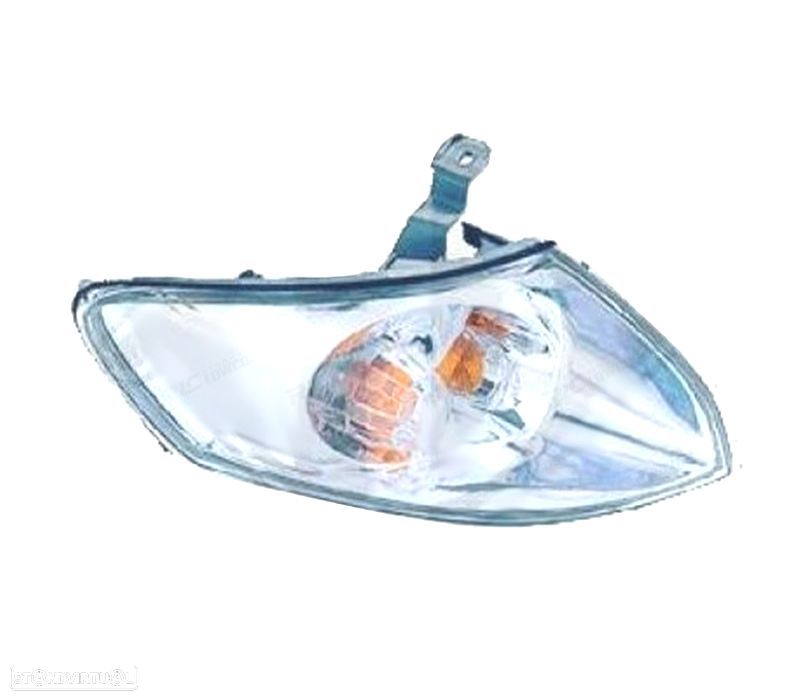 PISCA FRONTAL DIREITO MAZDA 626 99-02 CROMADO VIDRO LISO - 1