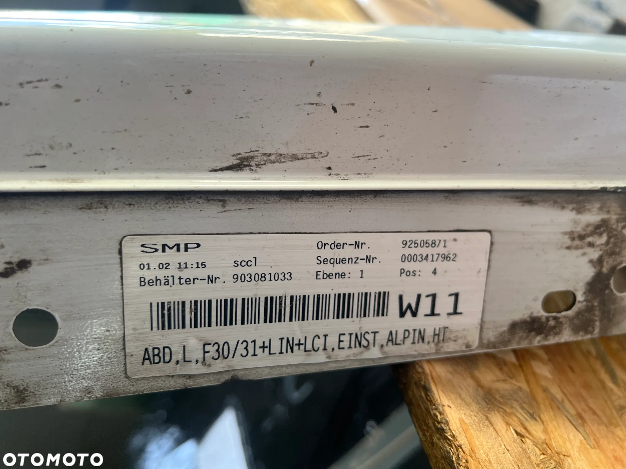 Listwa progowa lewa BMW 3 F30 300 - 4