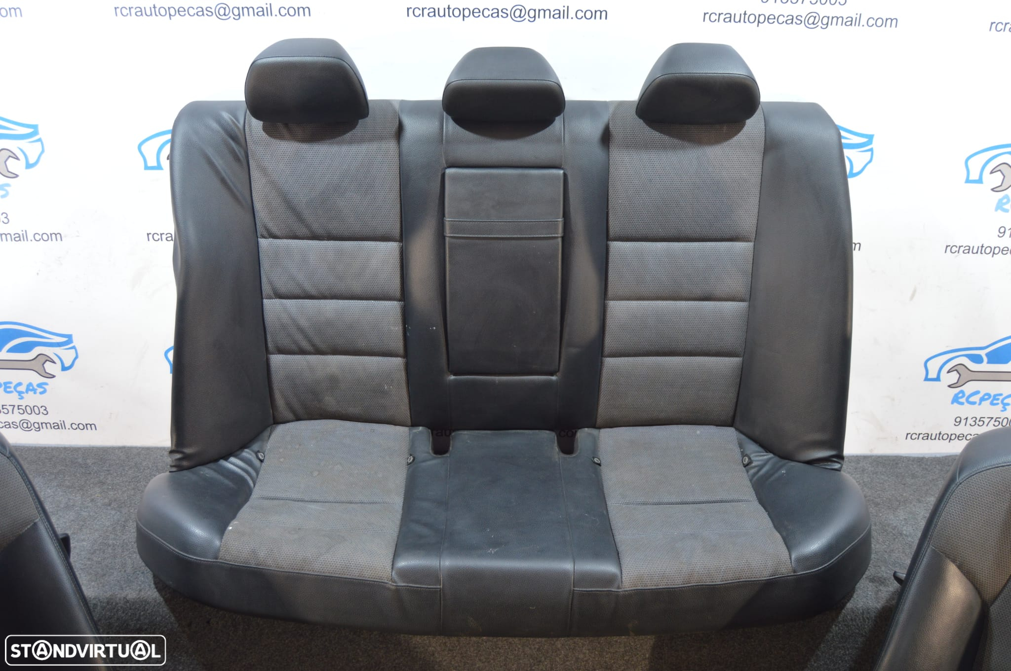 BANCOS PELE ALCANTRA FRENTE FRONTAL TRASEIRO TRÁS AIRBAG MERCEDES BENZ CLASS C W204 AMG SPORT - 5