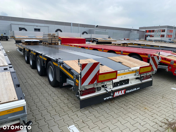 MAX Trailer 4 osiowe semi, rozciągane, hydrauliczne skręt osi