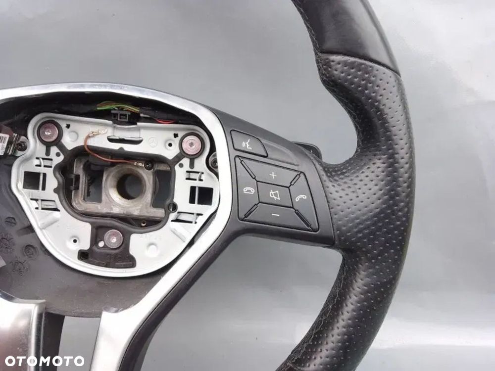 Kierownica Multifunkcja Łopatki Skóra Mercedes W218 W212 Lift A2184600876 - 5