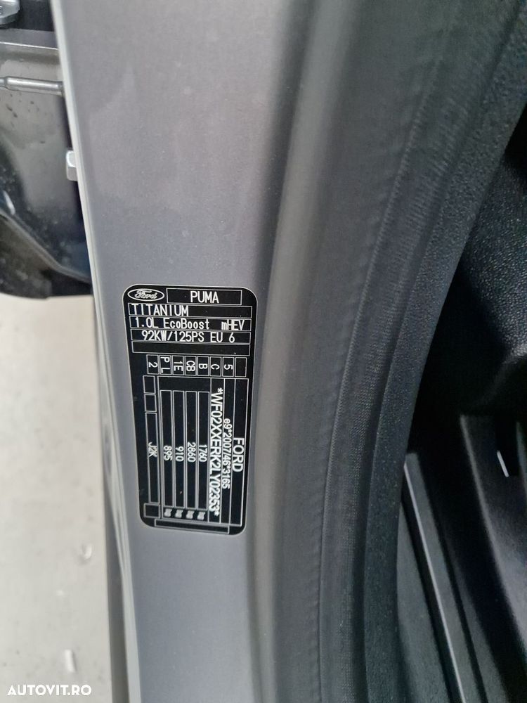 Ford Puma 1.0 EcoBoost MHEV Titanium - 33