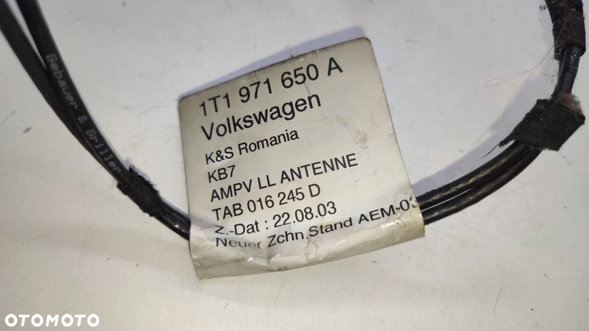 WIĄZKA ELEKTRYCZNA ANTENY VW TOURAN I 1T1971650A 1T0035577 - 3