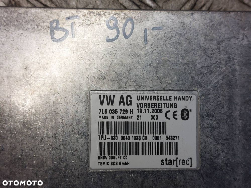 MODUŁ BLUETOOTH VOLKSWAGEN TOUAREG I 7L 7L6035729H - 2