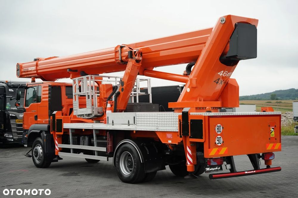 MAN TGM 18.290 / 4x4 / PODNOŚNIK KOSZOWY / WYSOKOŚĆ ROBOCZA 46M / MANUAL - 13