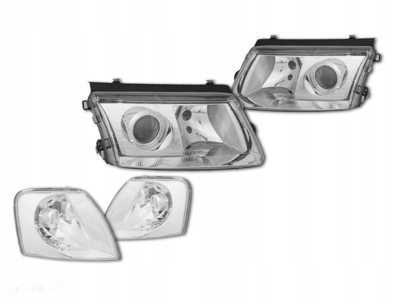 Reflektory lampy Soczewka H7 Depo VW Passat B5 3b - 1