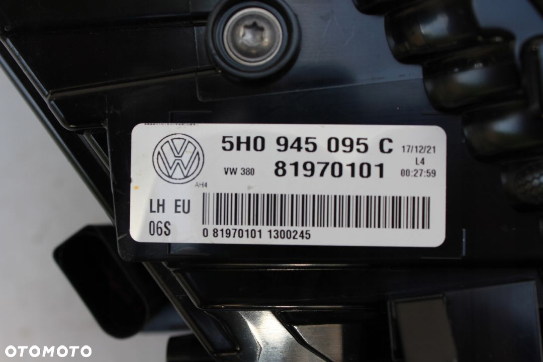 VW Golf 8 VIII 2020- Lampa Tylna Lewa Led Hatchback Oryginał  5H0945095C - 4