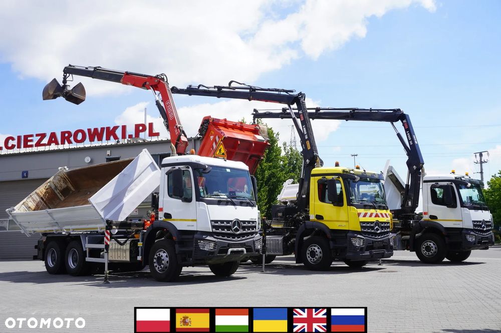 Mercedes-Benz Arocs 2636 / 6x4 / HDS Fassi / Wywrotka 3 str / Bortmatic_236398 - 2