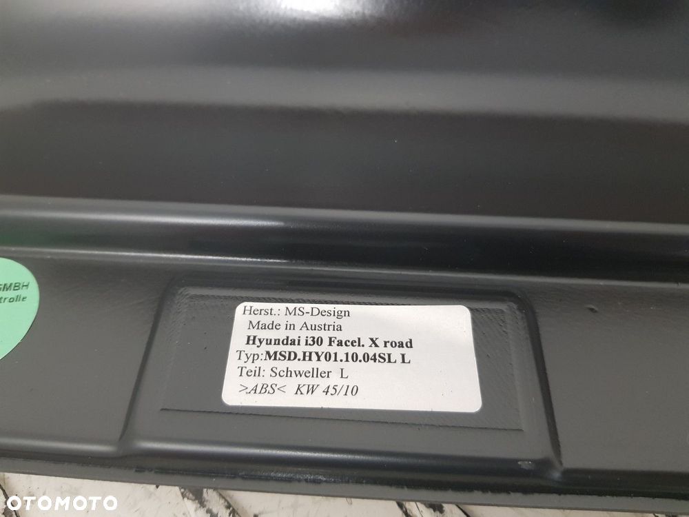 NOWY ORYGINALNY KOMPLET LISTWY PROGOWE SPOILER HYUNDAI I30 I X-ROAD MS-DESIGNE 07-12 - 5