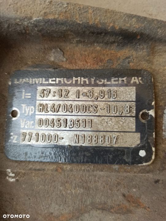 WKŁAD MOSTU TYLNY DYFER MERCEDES HL4/040 DC 10,8 47:12 3,916 - 2