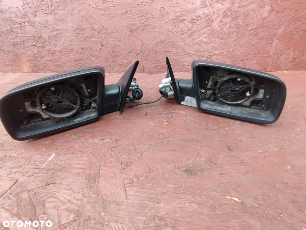 BMW E60 LCI / E61 LCI. ORYGINALNE LUSTERKA EUROPA LEWE / PRAWE ELEKTRYCZNIE SKŁADANE, FOTOCHROMATYCZNE PODGRZEWANE. W KOL. TIEFGRUEN METALLIC. O NR: 7 078 359 / 7 078 360 / 6 974 452 / 6 974 453 OEM. SPRAWNE W 100%. - 1