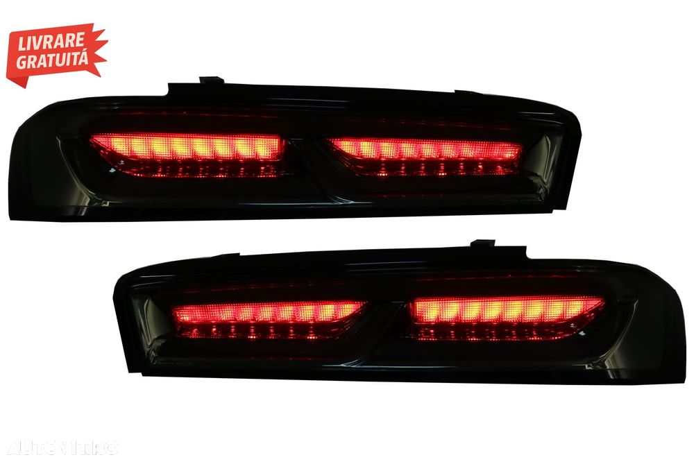 Stopuri FULL LED Chevrolet Camaro MK6 (05.2015-2018) Semnal Dinamic Secvential- livrare gratuita - 7