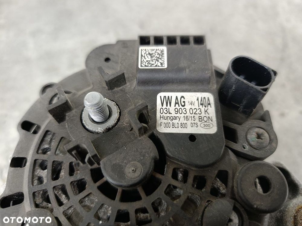 ALTERNATOR VW GOLF VII 03L903023K  F000BL0800 BOSCH 1.6 TDI 105KM - 7