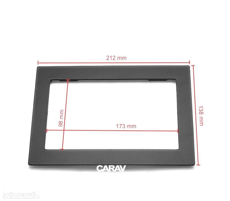 MOLDURA ADAPTADOR UNIVERSAL PARA RADIO 2-DIN 173*98 212*138 MM - 3