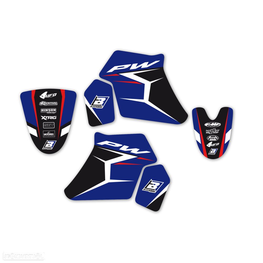 kit autocolantes blackbird dream 4 yamaha pw 50 - 2