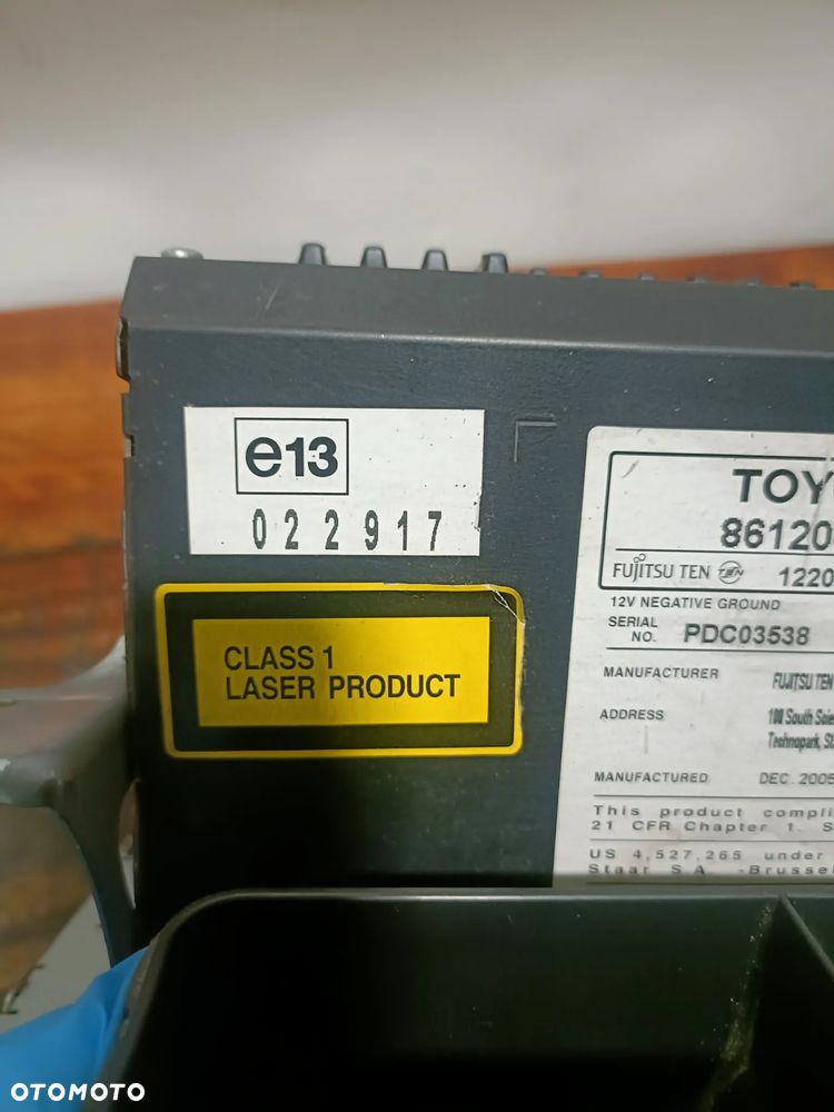 TOYOTA YARIS II 05-11 radioodtwarzacz radioodbiornik radio 8612052470 * - 10