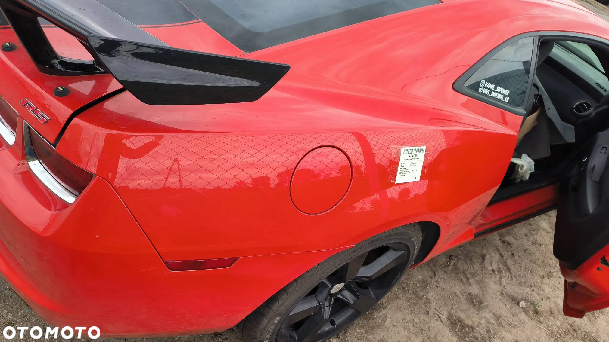 Ćwiartka błotnik prawy/lewy tył COUPE Chevrolet Camaro RS 3.6 V6 2011 - 4