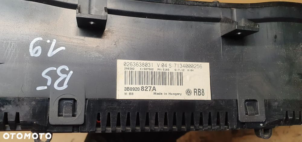 Licznik zegary VW Passat B5 FL 1.9 TDI 3B0920827A - 6