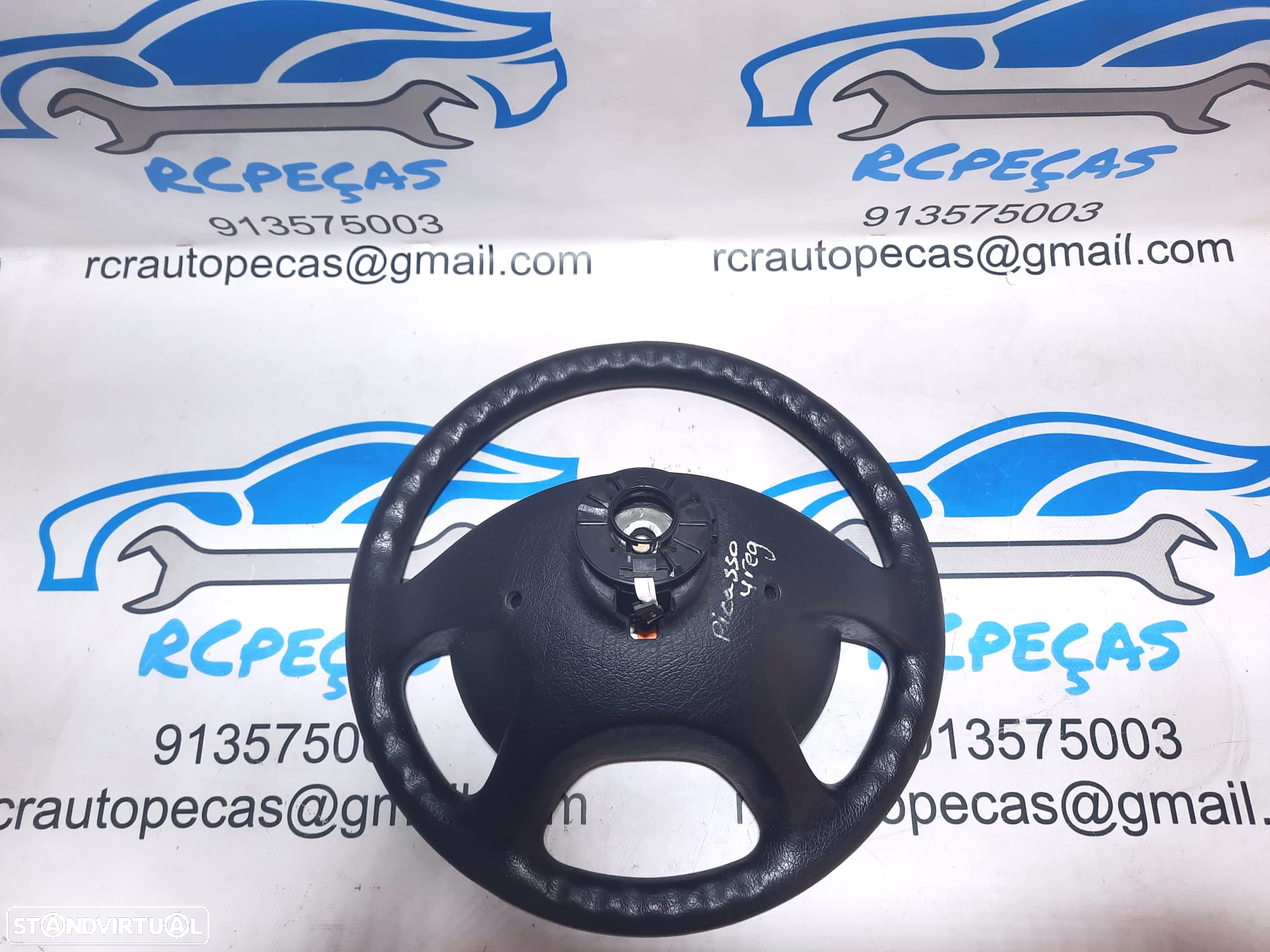 VOLANTE GUIADOR COMPLETO CITROEN XSARA PICASSO N68 94634750ZL PELE AIRBAG COMANDOS MULTIFUNÇÕES CONTROLO - 8