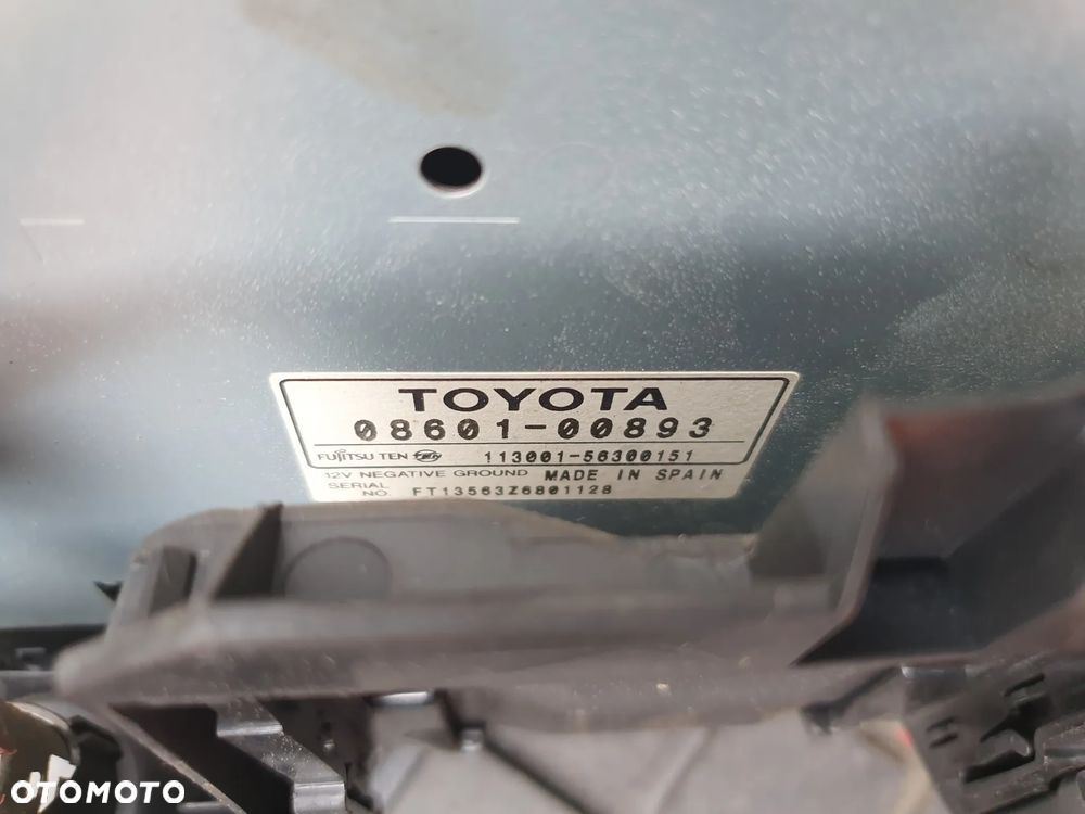 TOYOTA YARIS I RADIO SAMOCHODOWE + ZMIENIAKA 08601-00893 86120-0D070 - 4
