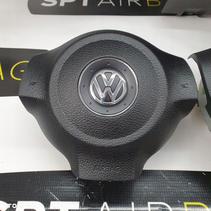 VW TIGUAN 1 I LIFT DESKA ROZDZIELCZA KONSOLA KOKPIT PULPIT PODUSZKI AIRBAG AIR BAG PASY KIT SET - 7