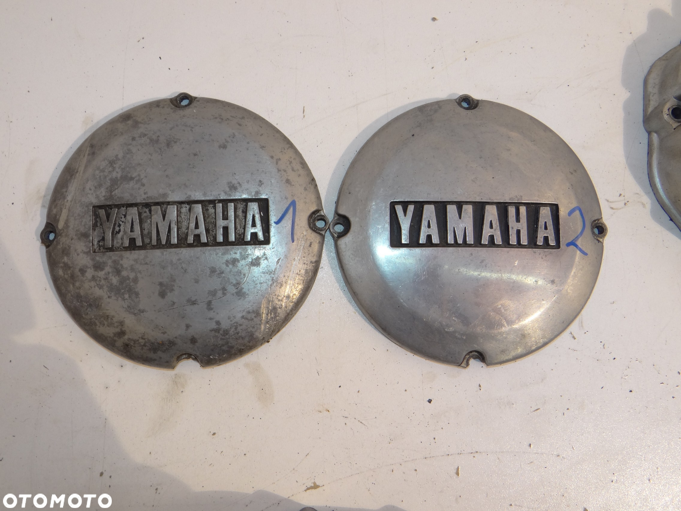 Yamaha XS 360 400 2A2 pokrywa dekiel silnika sprzęgła zębatki łańcucha rozrusznika obudowa filtra oleju Y1259 - 6