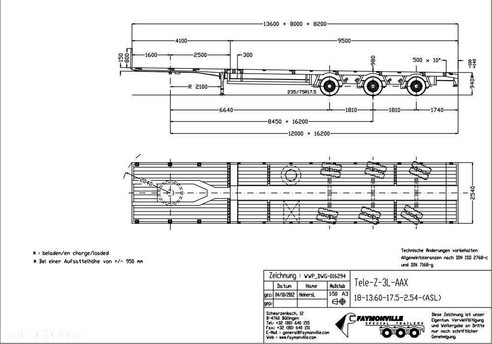 Faymonville TELEMAX / SAF/ PODNOSZONA OŚ/ SKRĘTNE OSIE/ TELESKOP 30M - 21