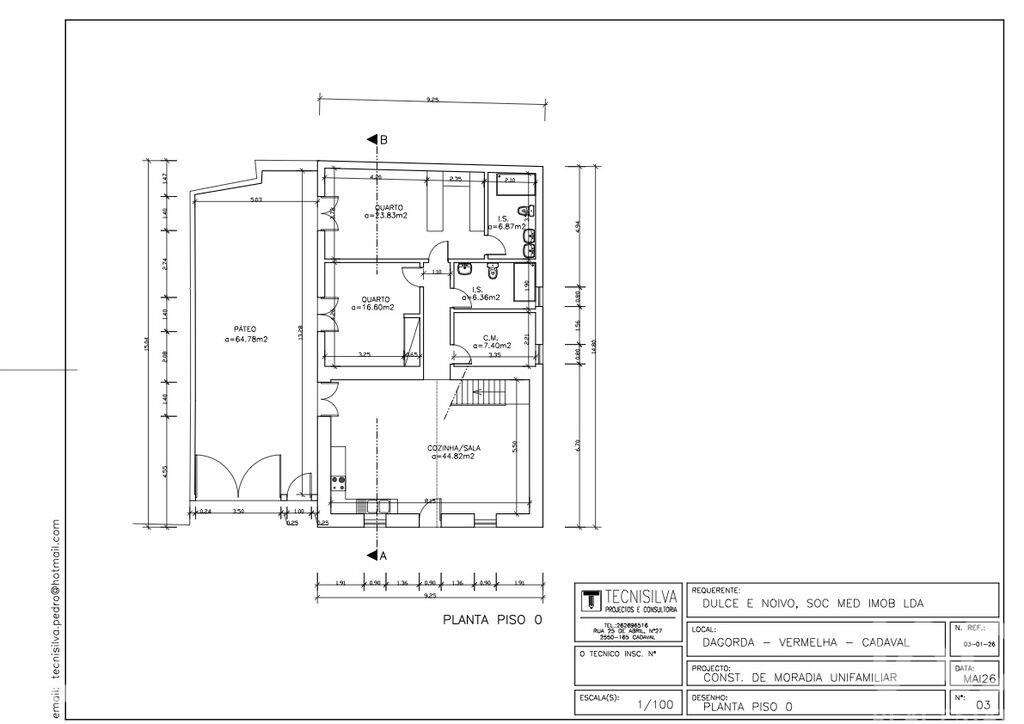 Moradia térrea T2 em Vermelha de 106 m2 - Grande imagem: 4/5