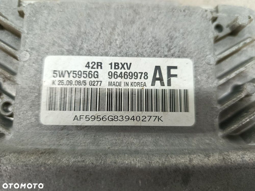 KOMPUTER, STEROWNIK CHEVROLET AVEO T250 96469978AF 5WY5956G 1.2 16V - 2