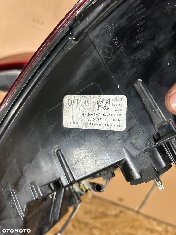 Renault Megane IV kombi lampa tylna lewa prawa led 265554874R - 8