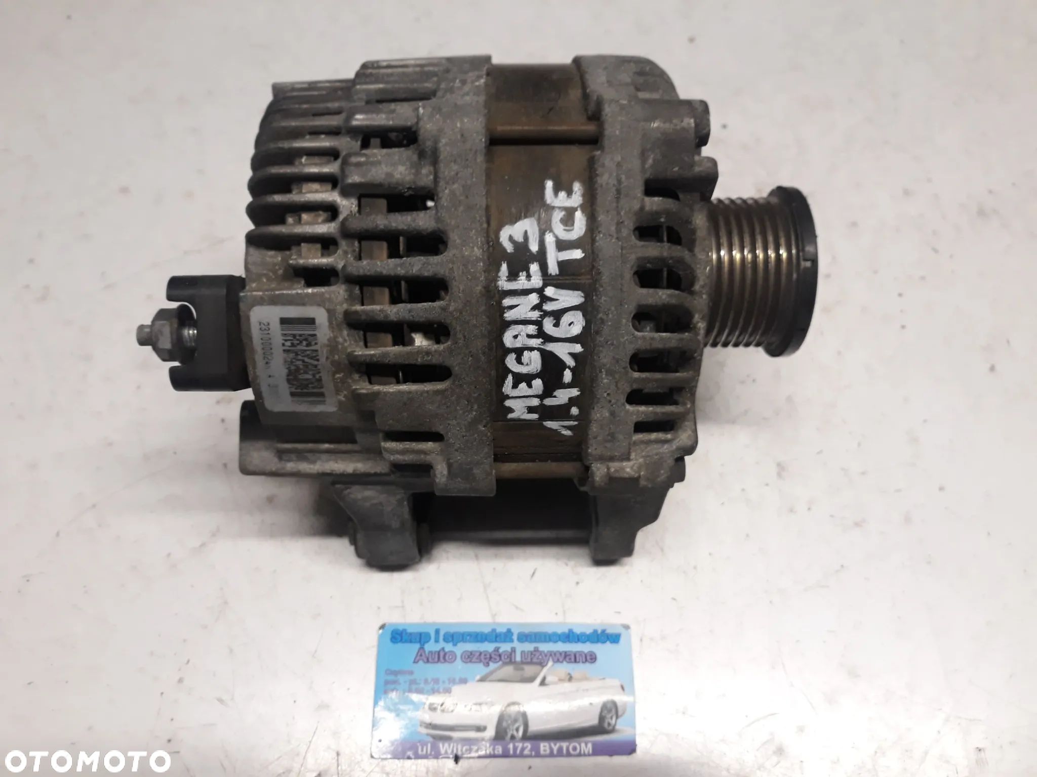 ALTERNATOR RENAULT MEGANE III 1,4 TCE 2009r  150A   231000024R - 1