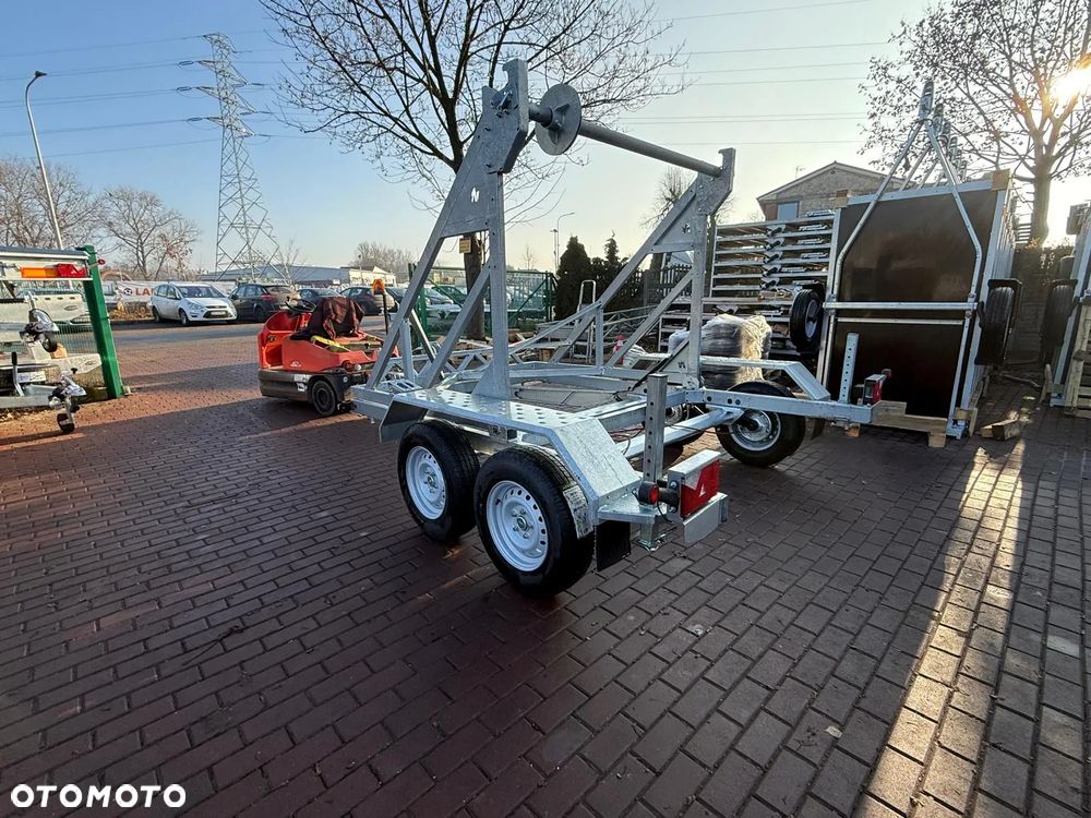 Niewiadów Przyczepa kablowa do przewozu szpuli bębna Niewiadów KB-35 średnica bębna 260cm 3500kg - 8
