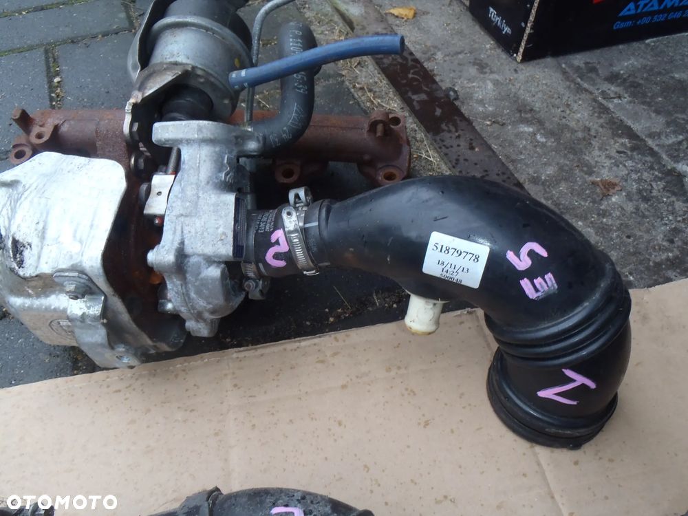 rura przewód odma powietrza turbiny przepływomierza fiat doblo Qubo fiorino 500 panda grande punto evo mito euro 4 5 1.3 multijet - 7