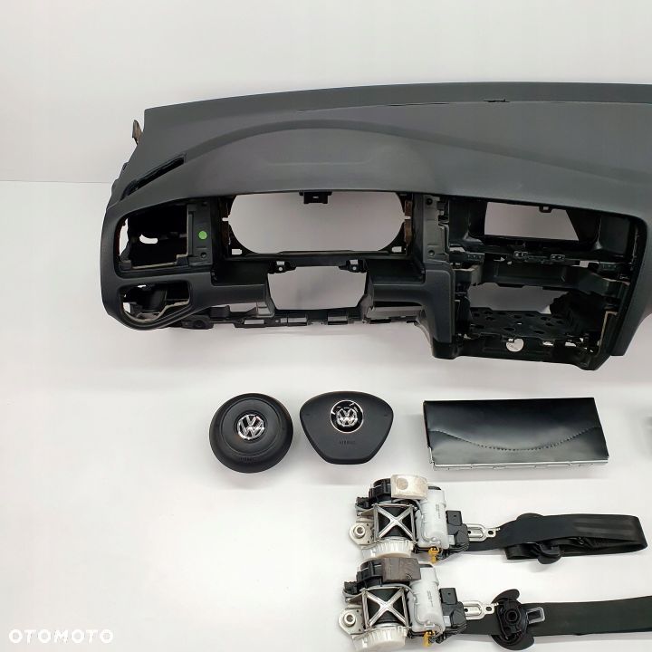 VW GOLF VII 7 DESKA ROZDZIELCZA KONSOLA KOKPIT PULPIT PODUSZKI AIRBAG AIR BAG PASY KIT SET - 2