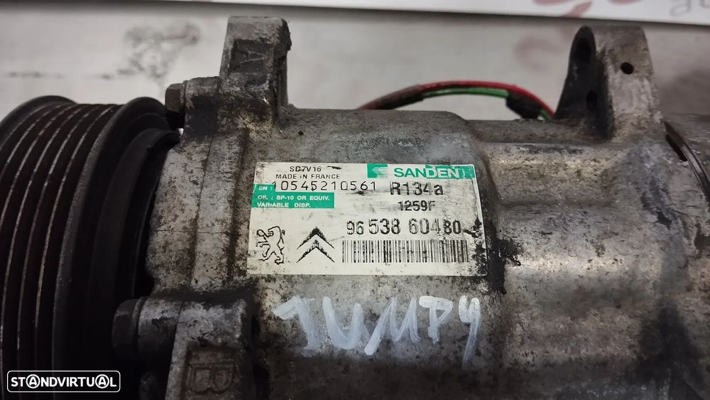 COMPRESSOR DO AC PEUGEOT EXPERT / CITROEN JUMPY / FIAT SCUDO 2.0HDI REF. 9653860480 1259F - 3