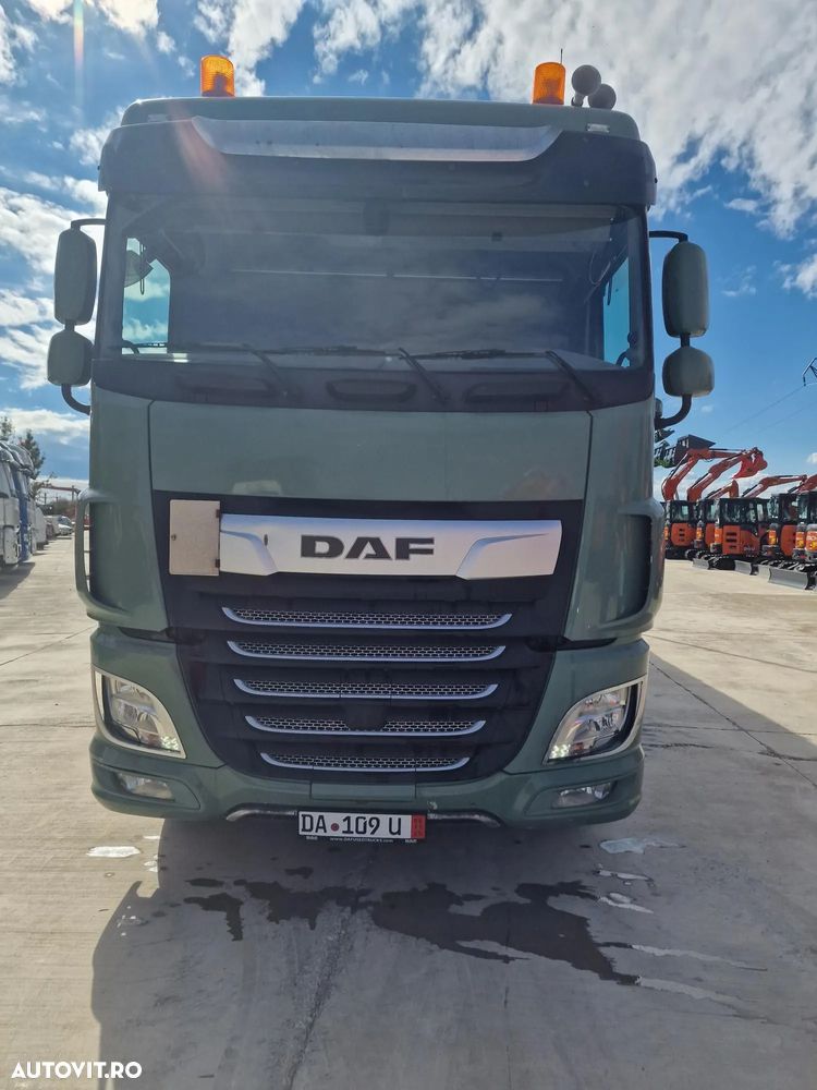 DAF XF 530, KIT BASCULARE, Cutie AUTOMATA+INTARDER 6 trepte, fuste sasiu, 530 CP Euro 6, jante ALUMINIU, Anv 315/80R22,5 70% ok, FRIGIDER, 2 paturi, girofaruri, parasolar, posibilietate leasing 3 ani, PROMOTIE 22.900 EUR+Tva - 2