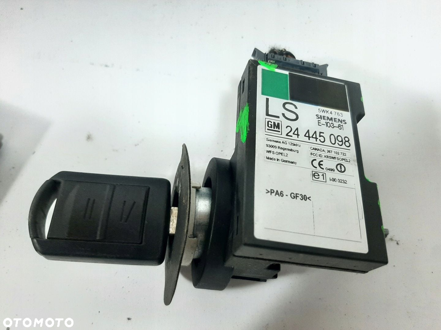 OPEL MERIVA A 1.6 16V 03R STEROWNIK SILNIKA ZESTAW 12214830 DWMN KLUCZ IMMO - 11
