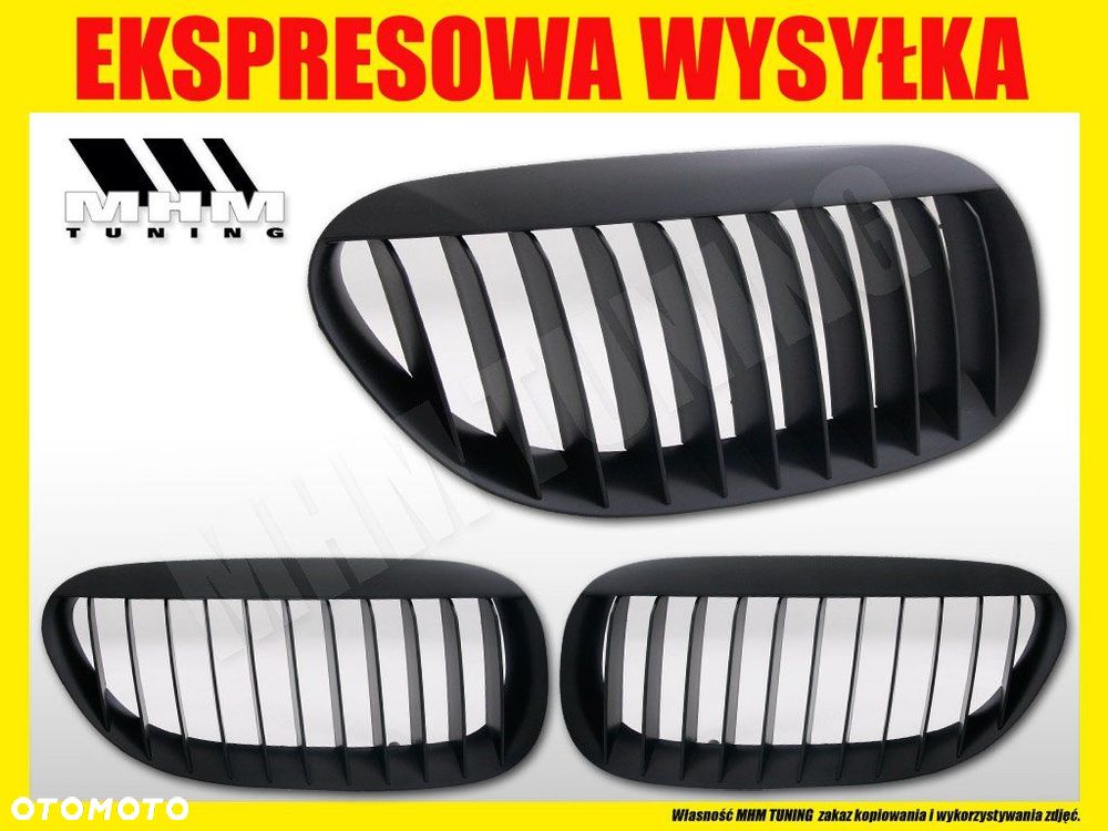 ATRAPA GRILL NERKA BMW 6 E63 E64 2002-2010 BLACK - 2