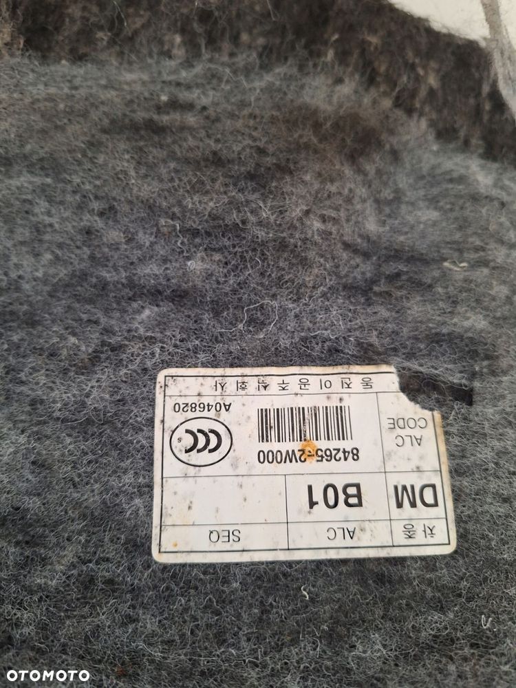 hyundai santa fe iii lift podłoga wykładzina bagażnika 84265-2w000 - 2