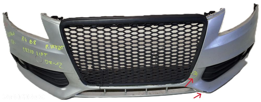 Zderzak przedni przód grill AUDI A4 B8 07-15 - 1