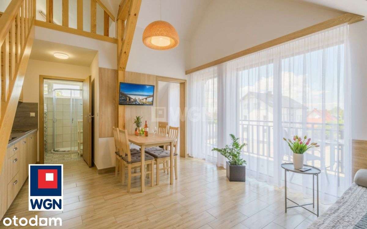 Apartament pod klucz z antresolą – Kąty Rybackie