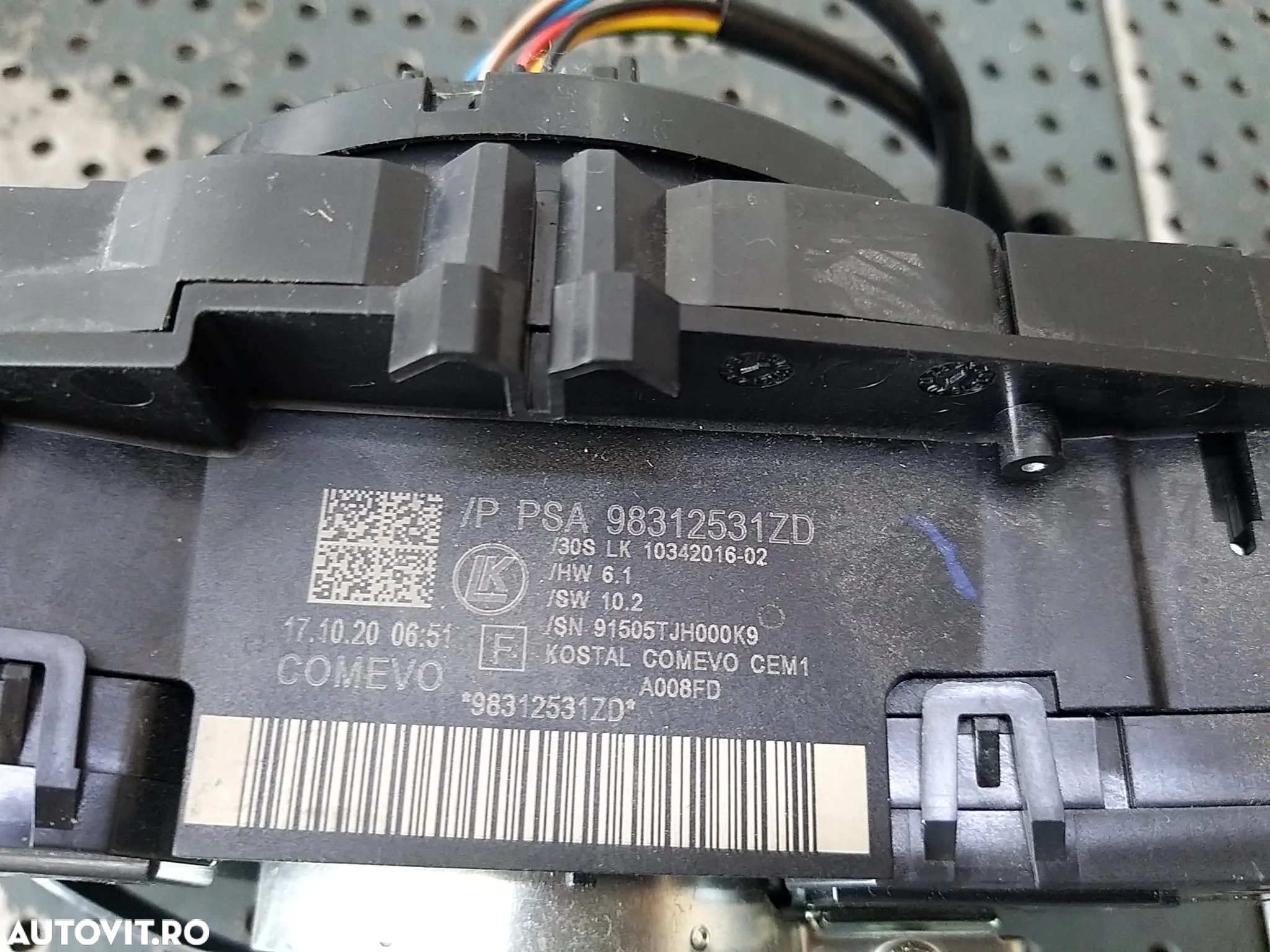 Bloc manete semnalizare stergator parbriz tempomat spirala volan opel zafira e life 98312531zd 1034201602 - 3