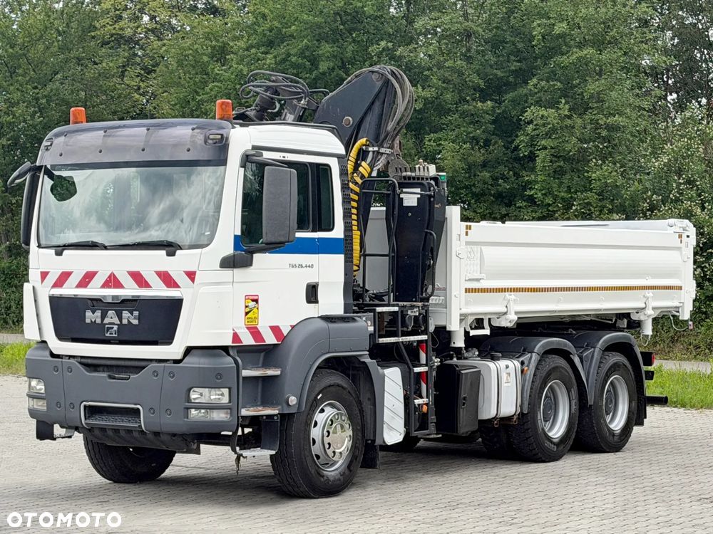 MAN TGS 26.440 * WYWROTKA 5,20 m + BORDMATIC + LHO L140 NZ * 6x4 * STAN BDB - 5